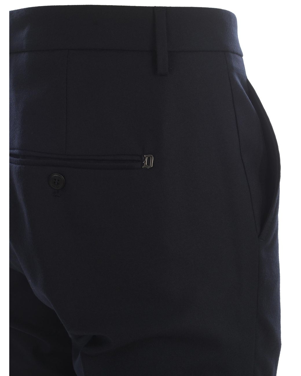 Dondup Blue Gaubert Stretched Pants for men