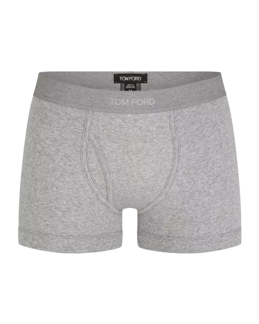Tom Ford Gray Fitted Soft Breathable Slim Boxer Briefs for men