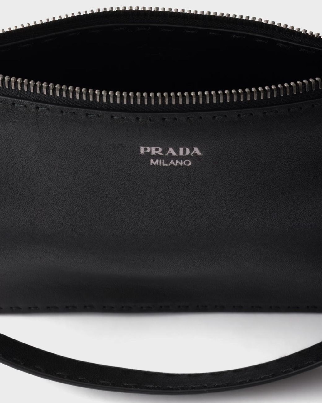 Prada Black Zipper Clutch for men