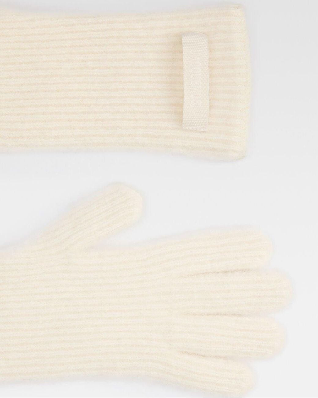 Jacquemus White The Gros Grain Gloves