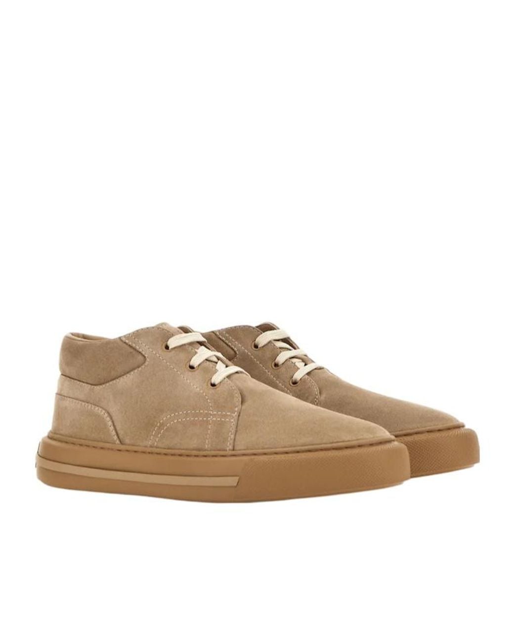 Hogan Brown H691 Lace-Up Sneakers for men