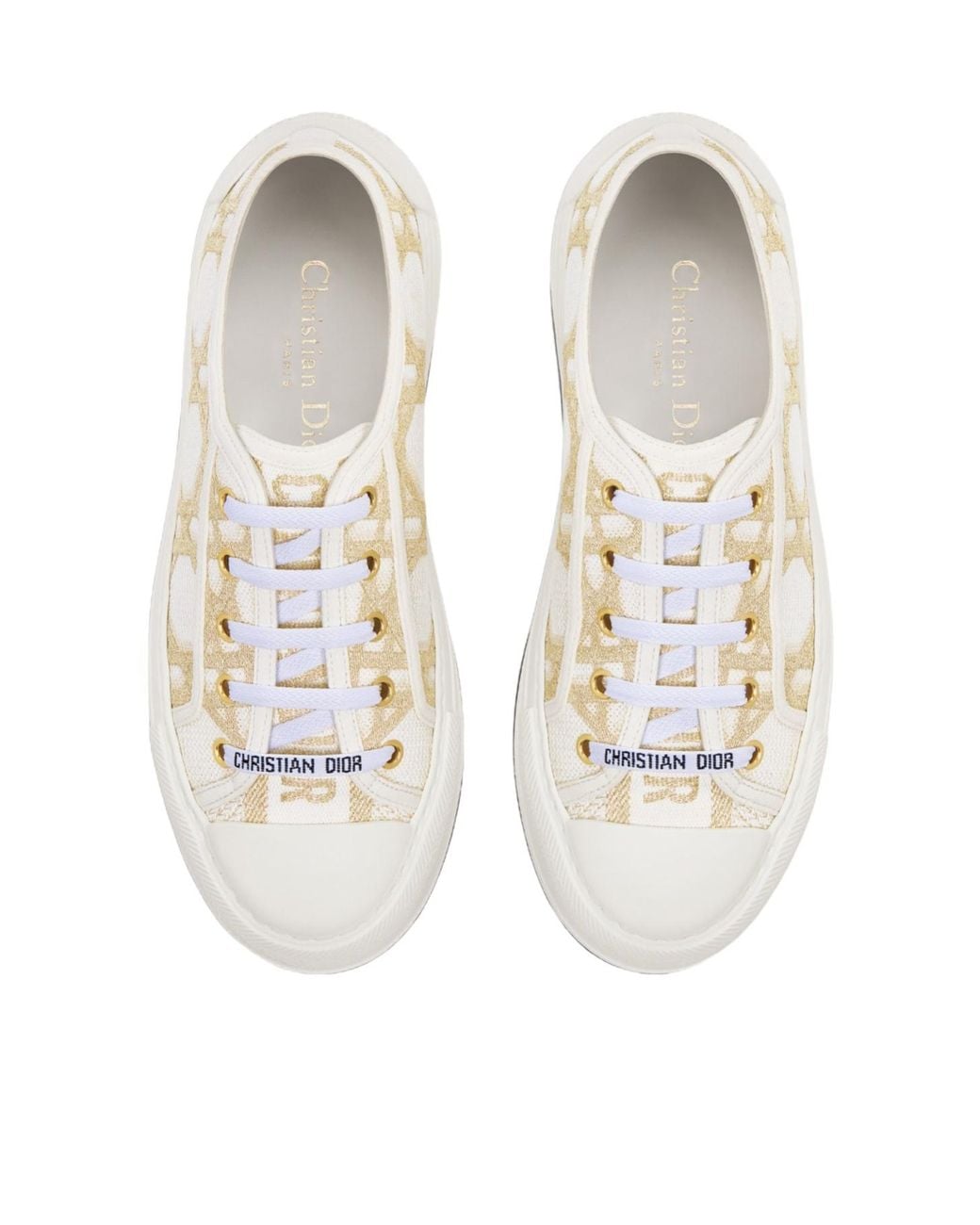 Dior White Christian Walkn Platform Sneakers