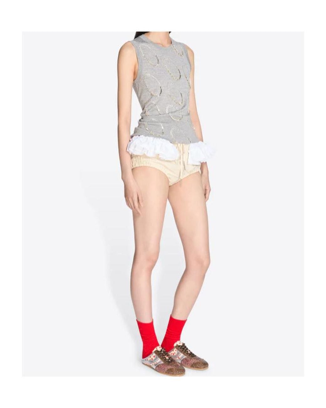Dries Van Noten Gray Embroidered Vest