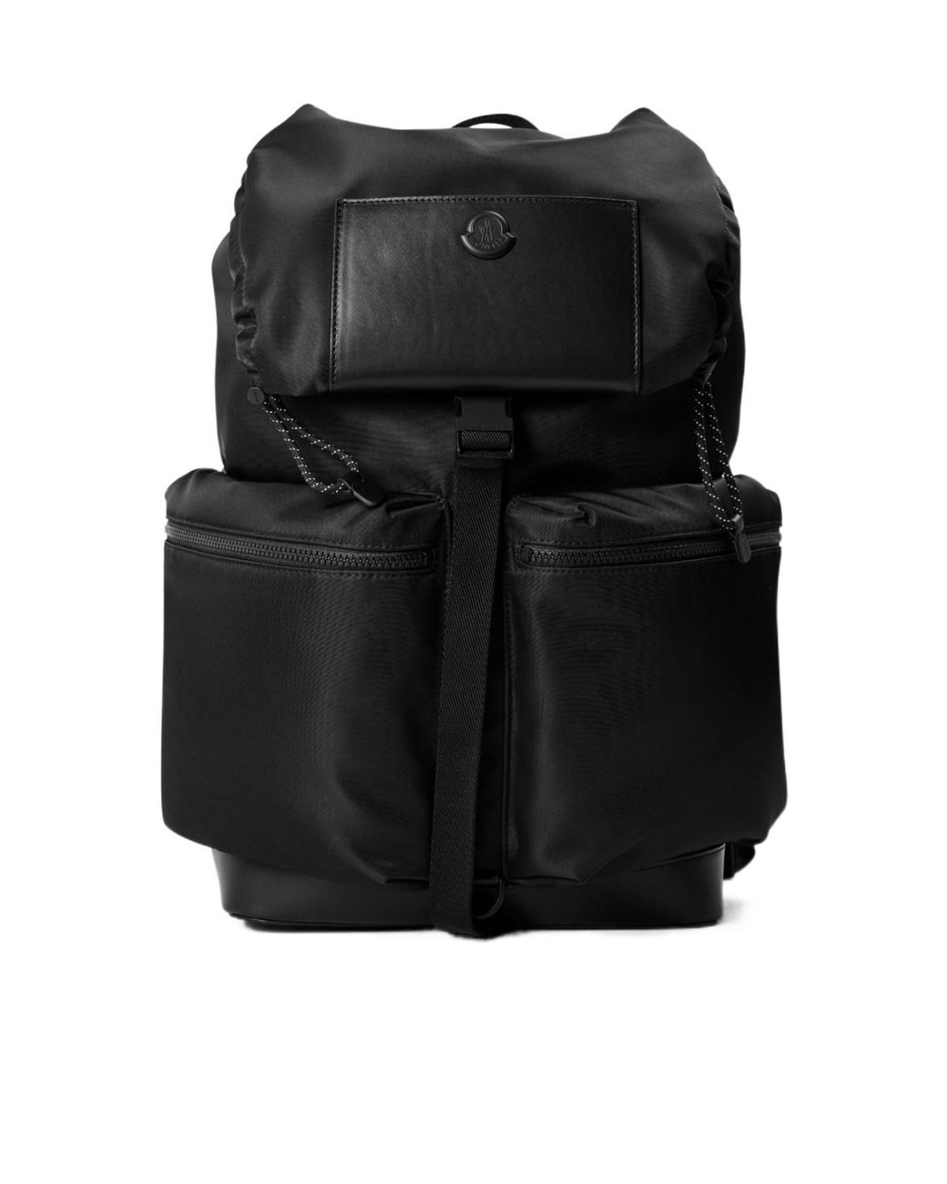 Moncler Black Drawstring Backpack for men