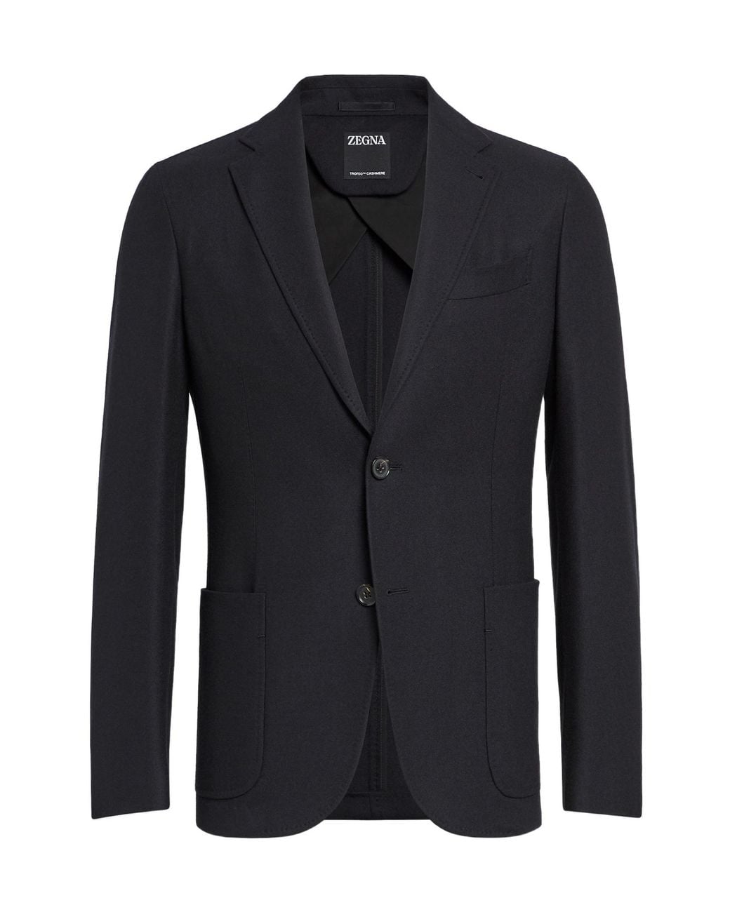 Zegna Blue Trofeo Wool Cashmere Blazer for men