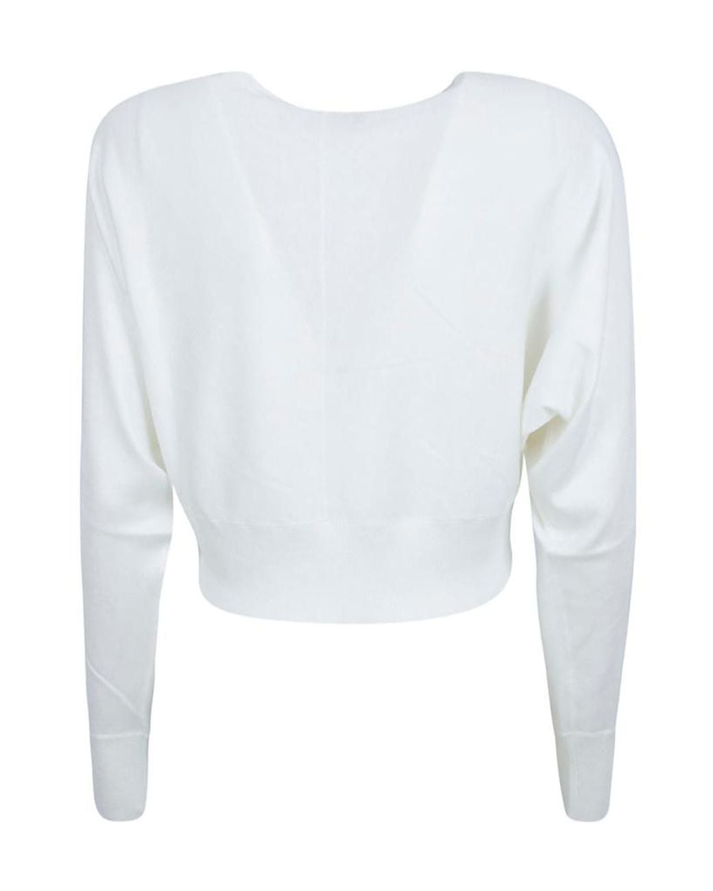 Fabiana Filippi Blue Double-Breasted Wrap Top