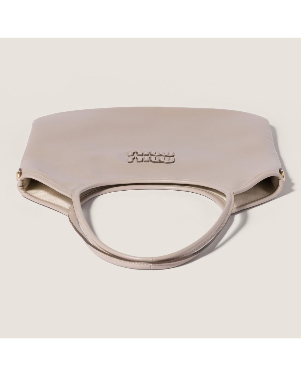 Miu Miu Gray Ivy Leather Bag