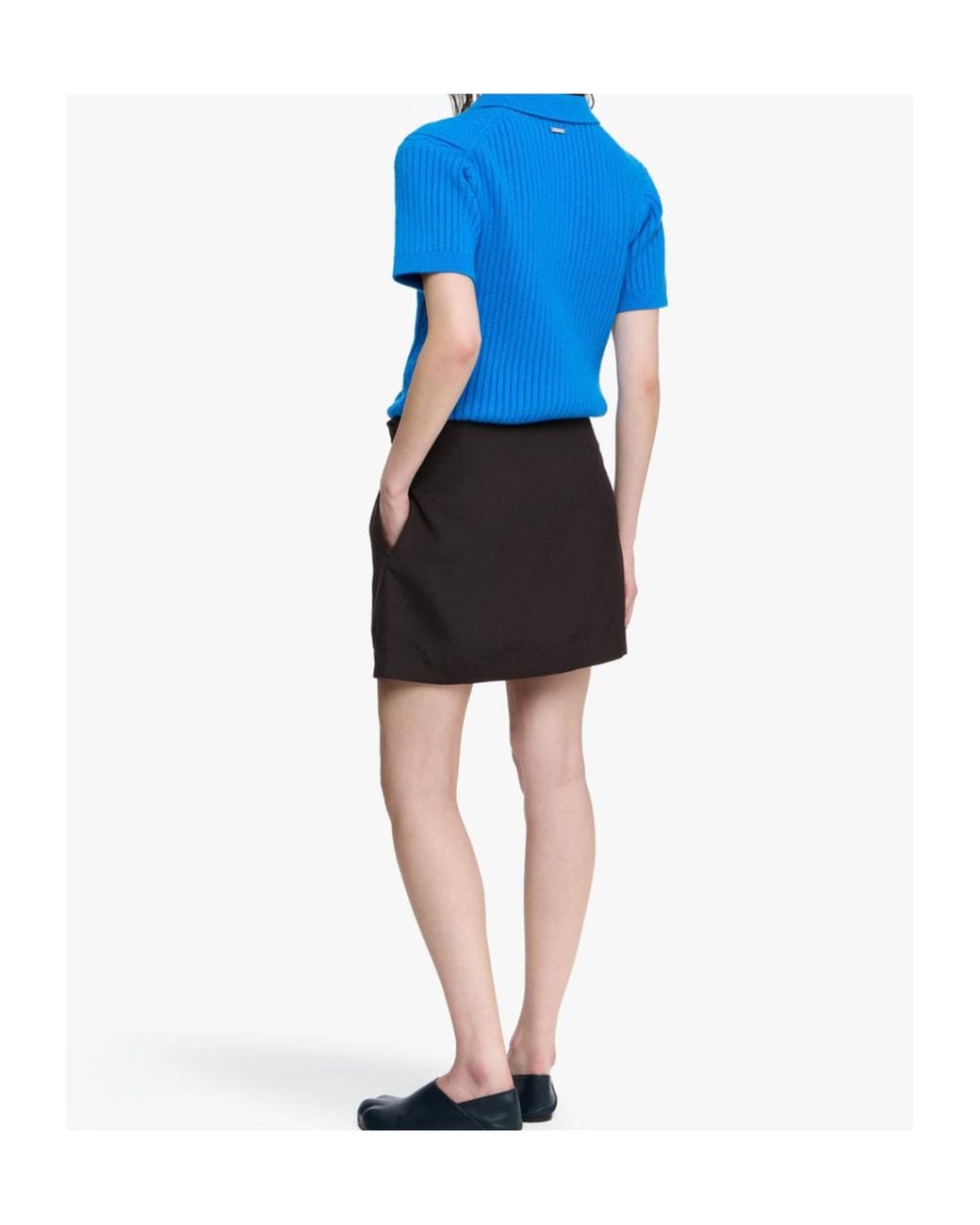 J.W. Anderson Brown Jw Anderson Gather Detailed Mini Skirt