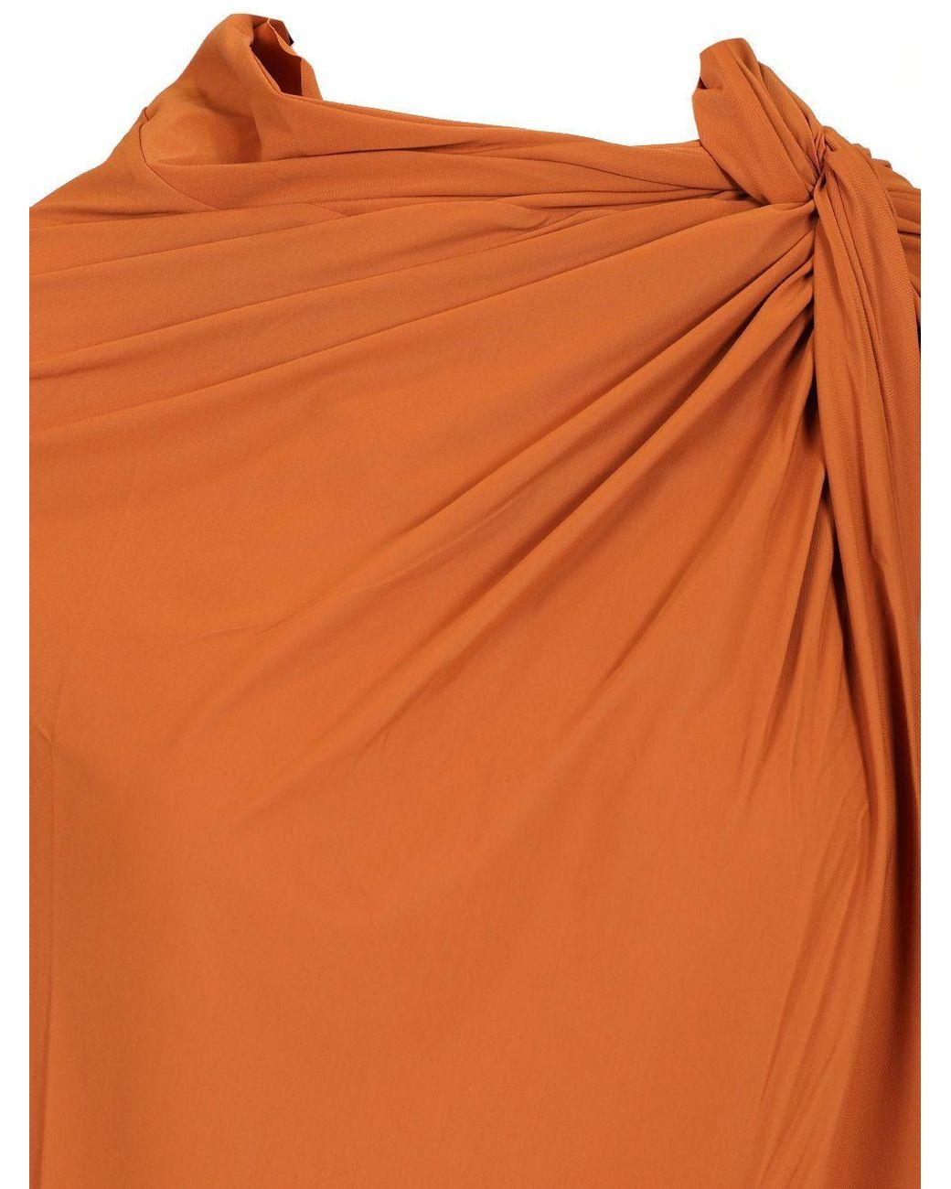 Amazuìn Orange Milla Raw-Cut Skirt