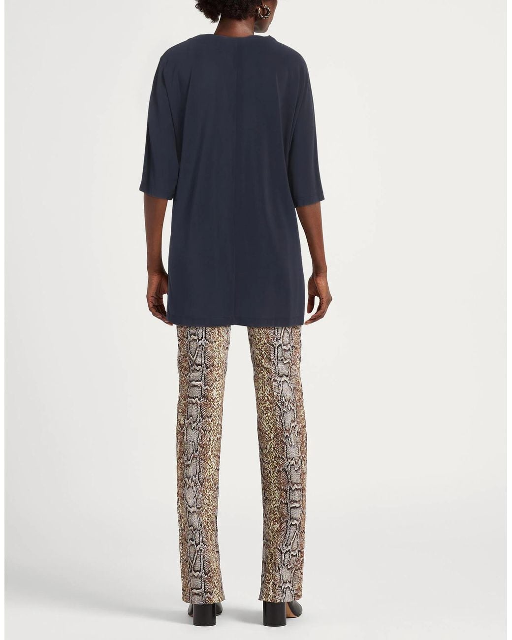 Max Mara Blue Kaftan Top