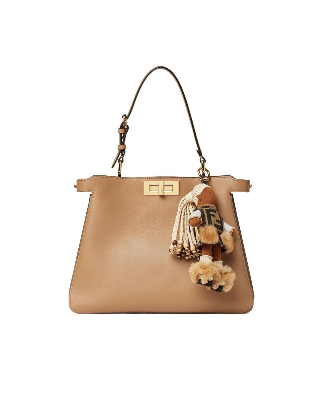 Fendi Metallic Hanna Bag Charm