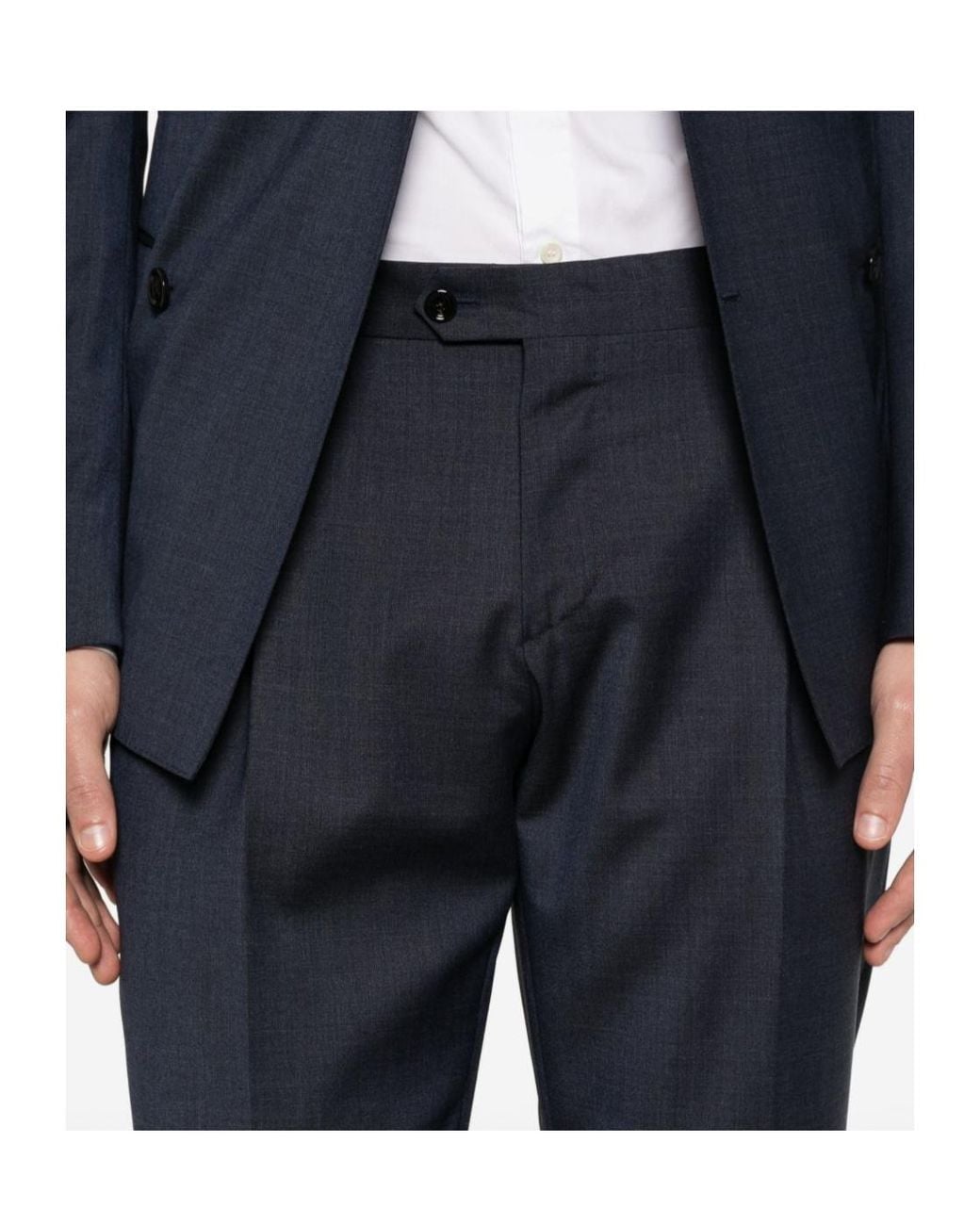 Lardini Blue Double-Breasted Suit for men