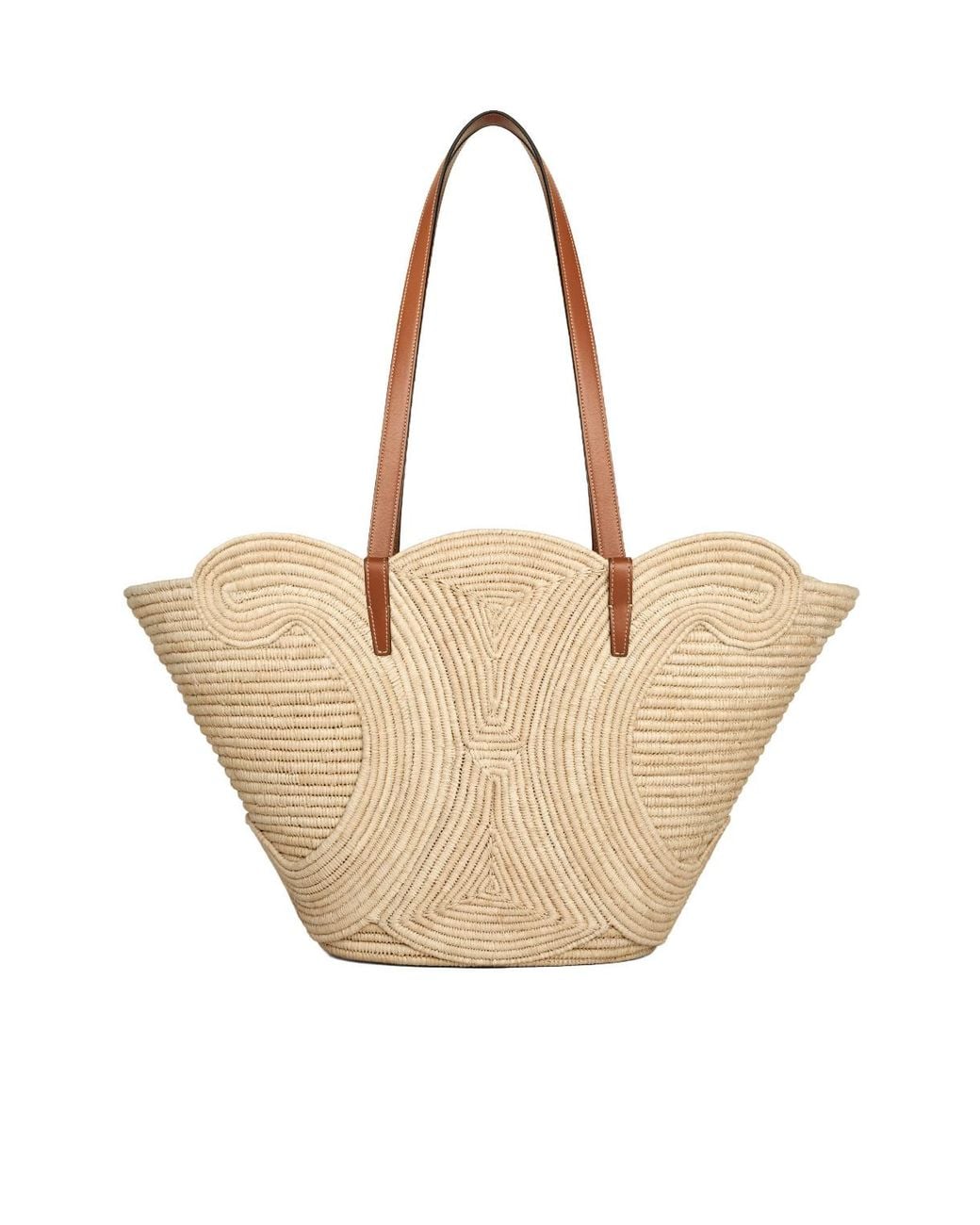Céline Natural Classic Panier Medium Braided Triomphe