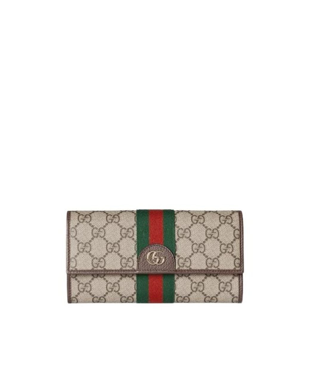 Gucci Gray Ophidia Continental Wallet