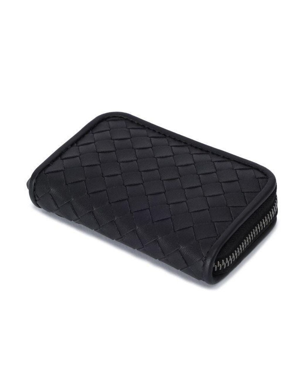 Bottega Veneta Black Zip Wallet for men
