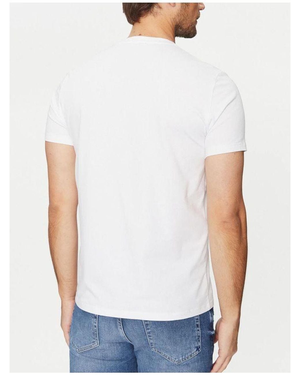 Emporio Armani White Logo Print Two-Piece T-Shirt Set for men