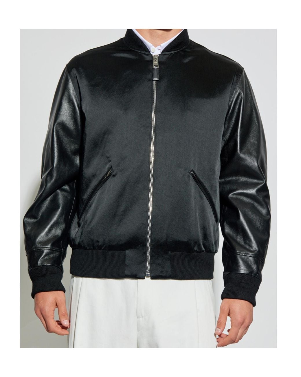 Givenchy Black Zip-Up Bomber Jacket for men