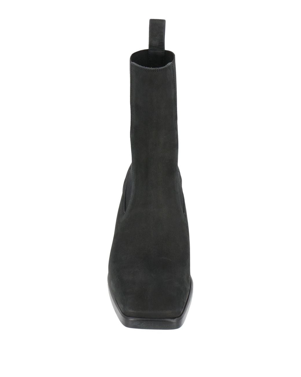 Rick Owens Black Simple Leather Chelsea Boots