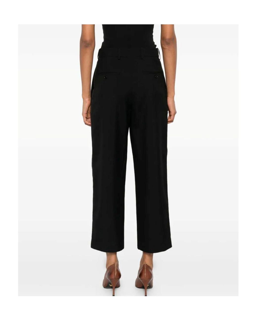 Marni Black Side-Pockets Straight Trousers