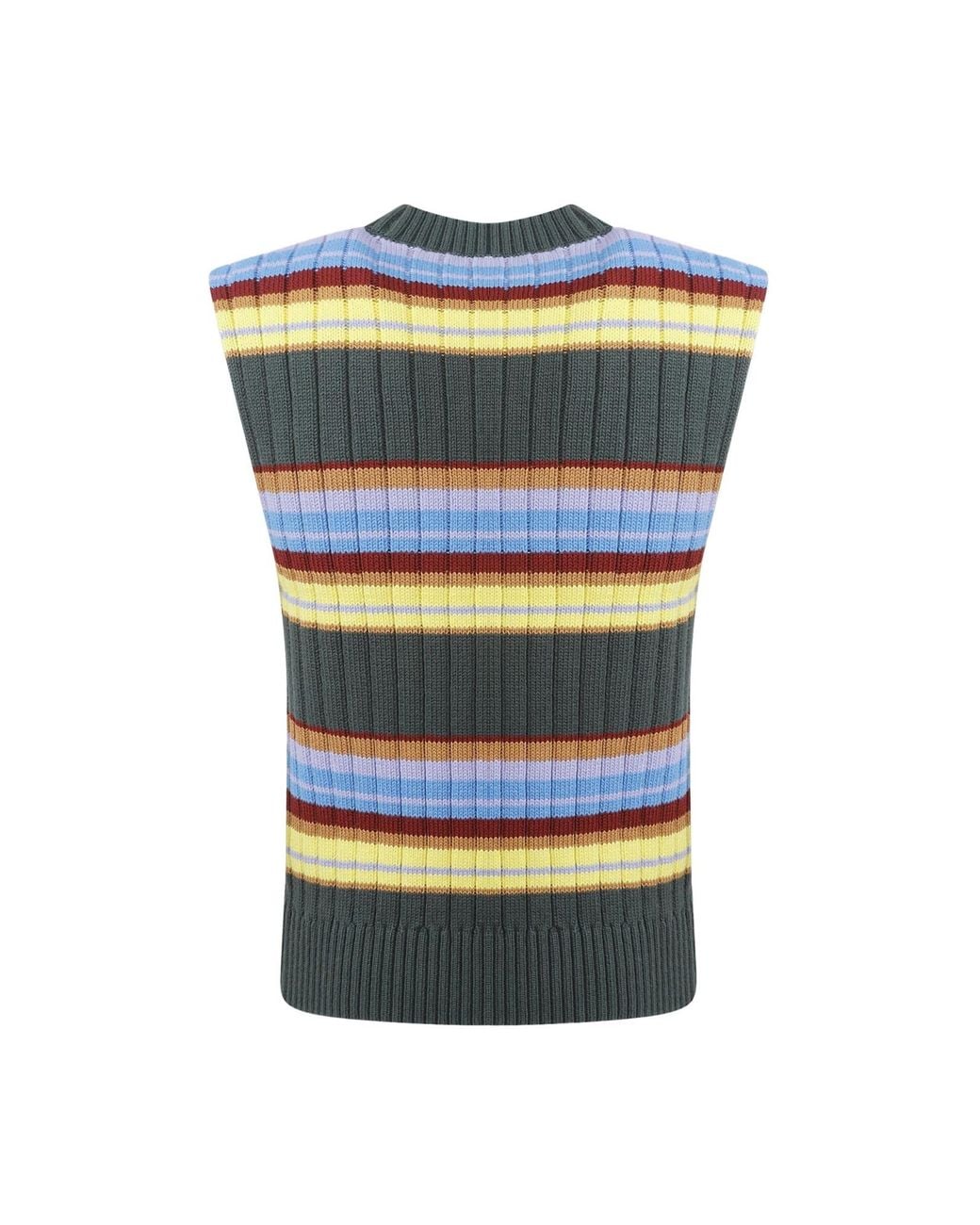Dries Van Noten Multicolor Striped Sweater for men