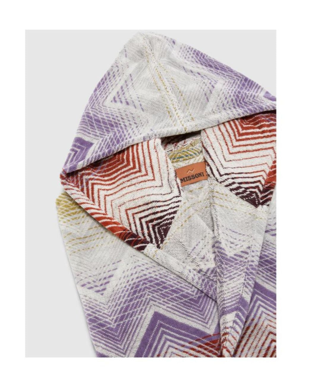 Missoni White Home Zig Zag Marea Dressing Gown