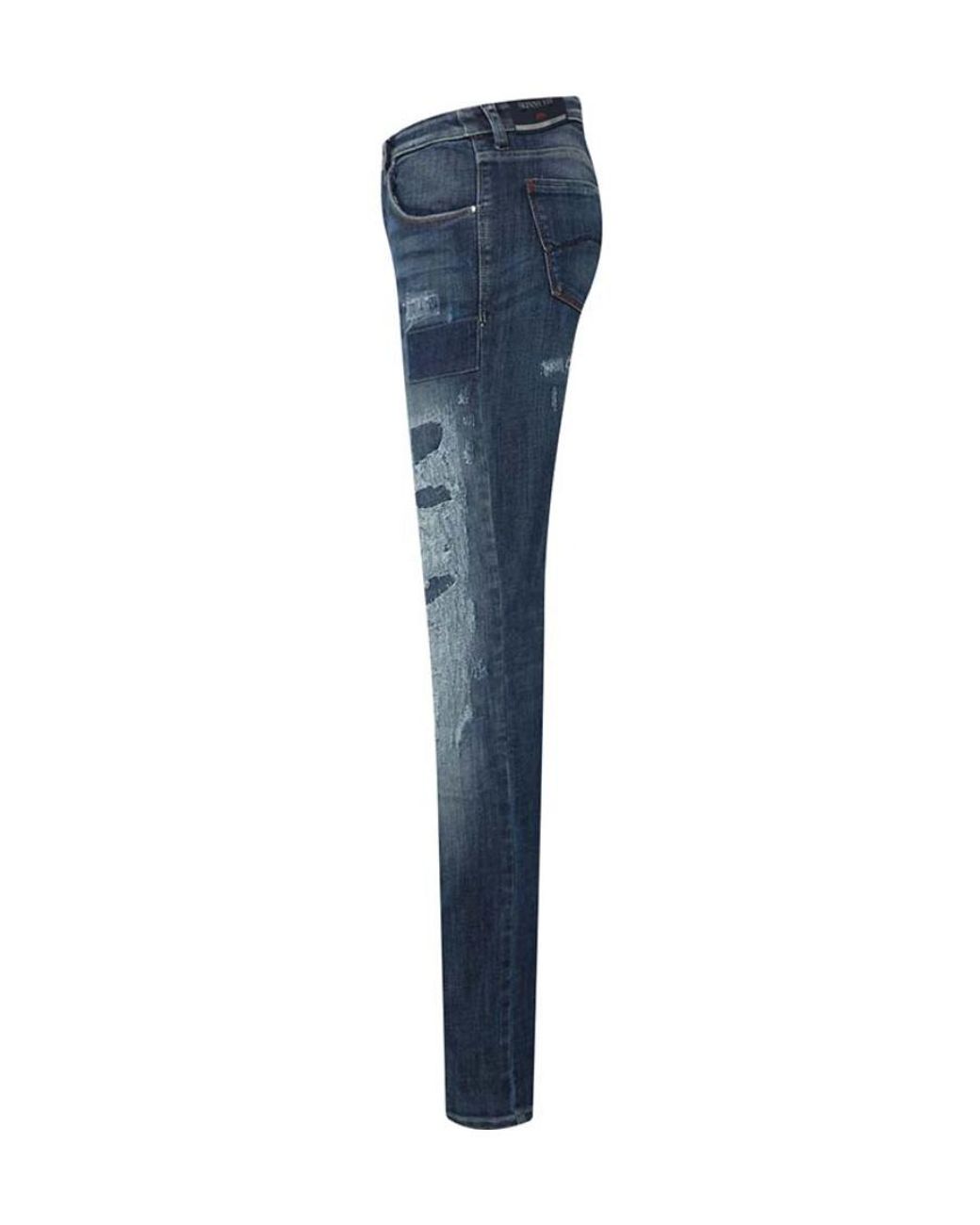 Armani Jeans Blue Wash And Wear Out Skinny Jeans