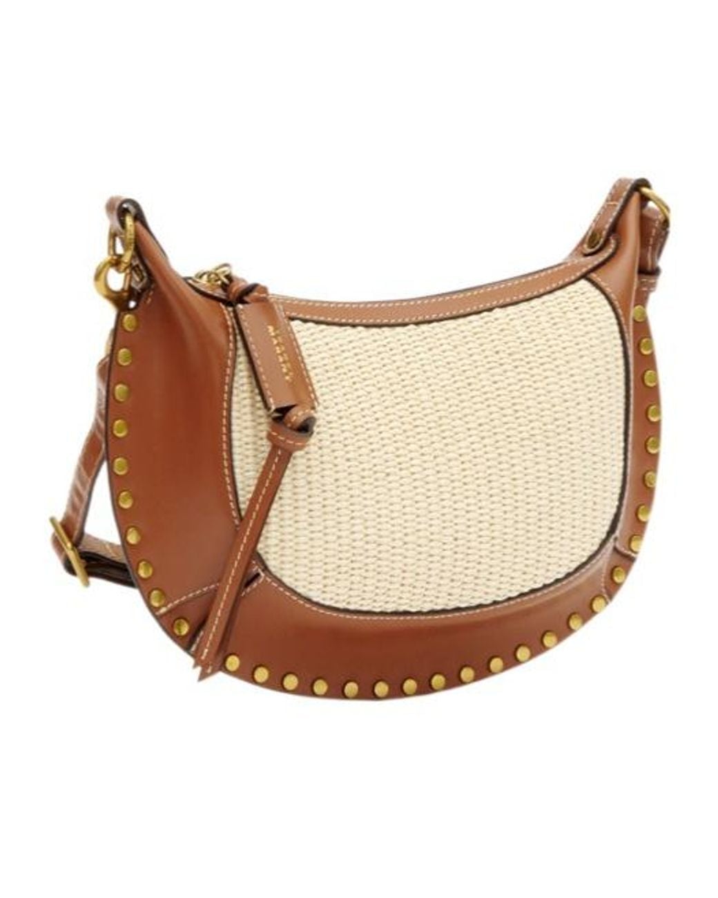 Isabel Marant Natural Oskan Moon Shoulder Bag