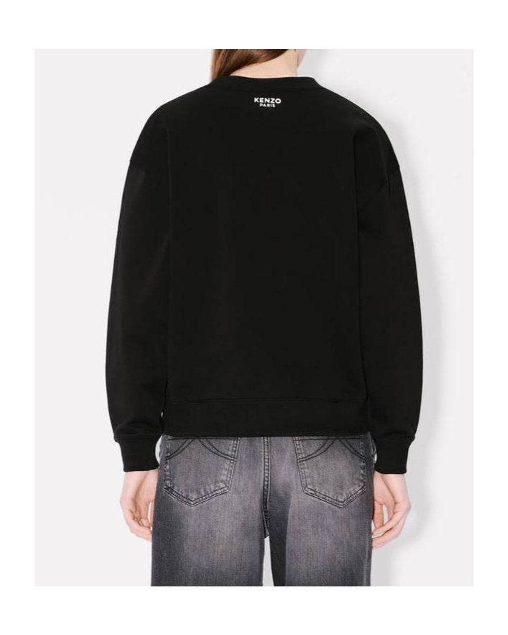 KENZO Black 'Boke Flower' Embroidered Sweatshirt