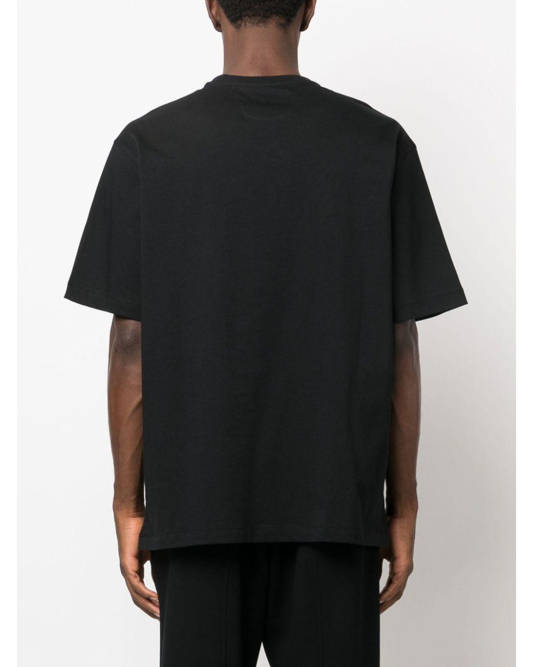 Ferrari Black T-Shirt With Round Neck And Short Sleeves for men