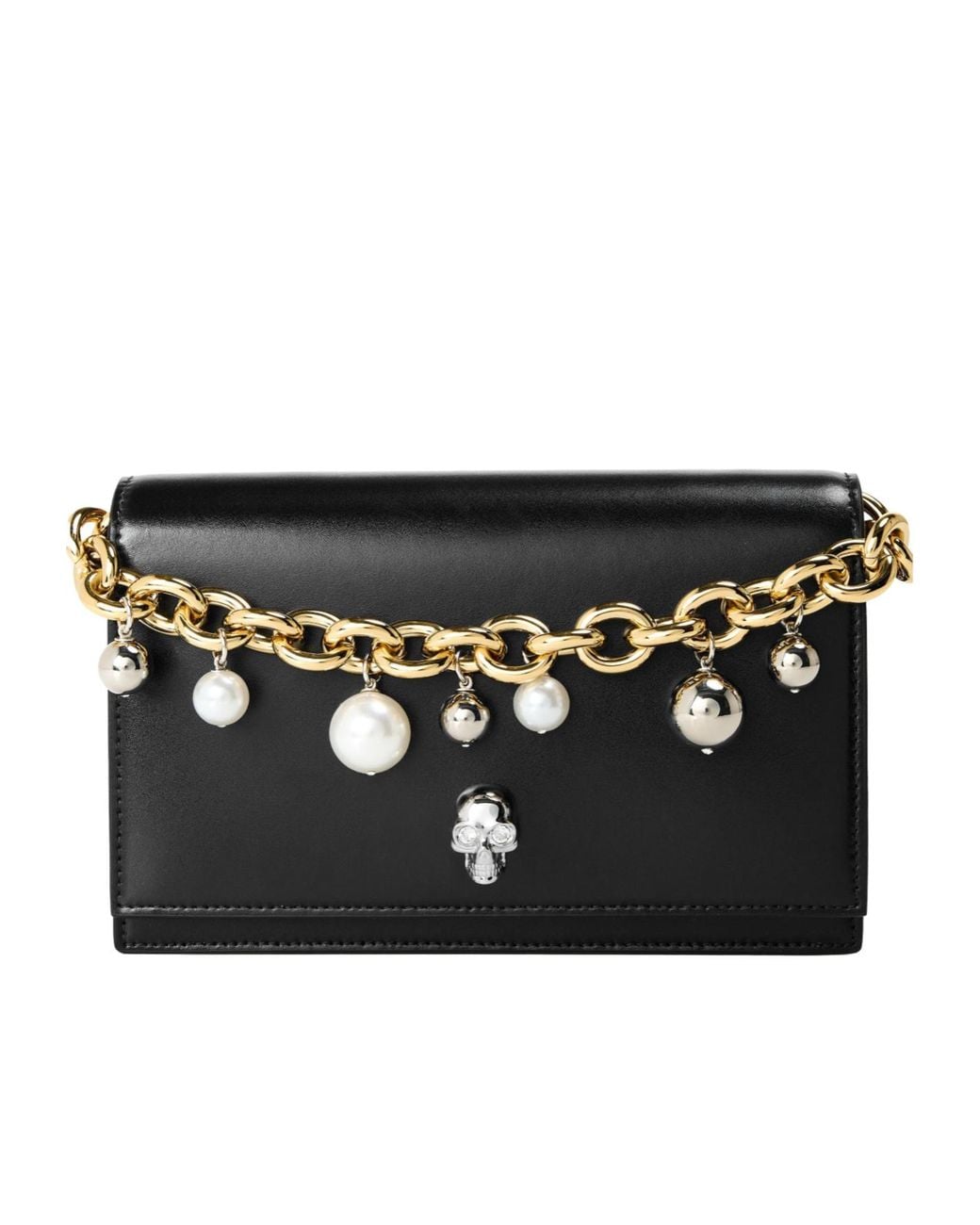 McQueen Black Mini Crossbody Bag