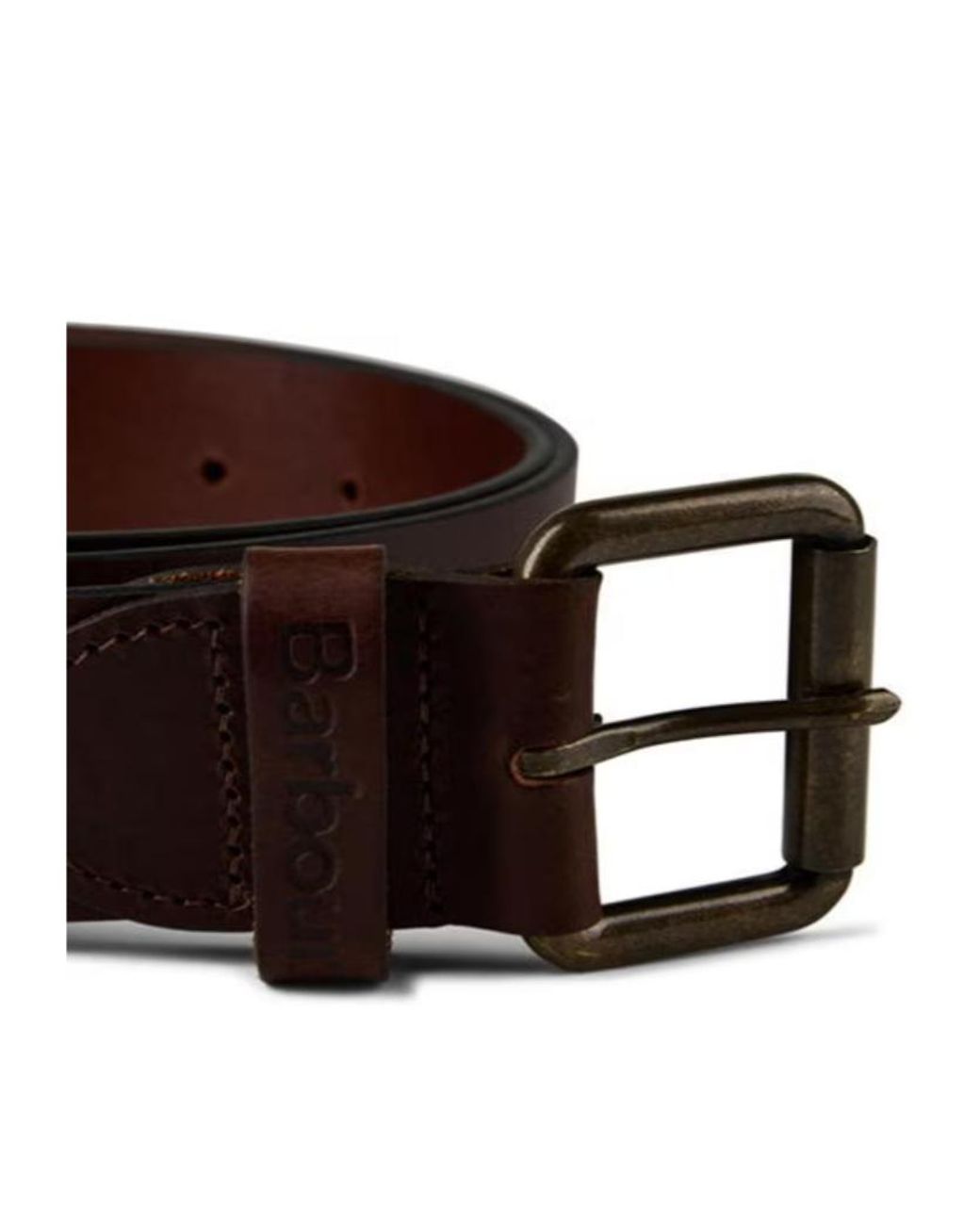 Barbour White Allanton Leather Belt for men