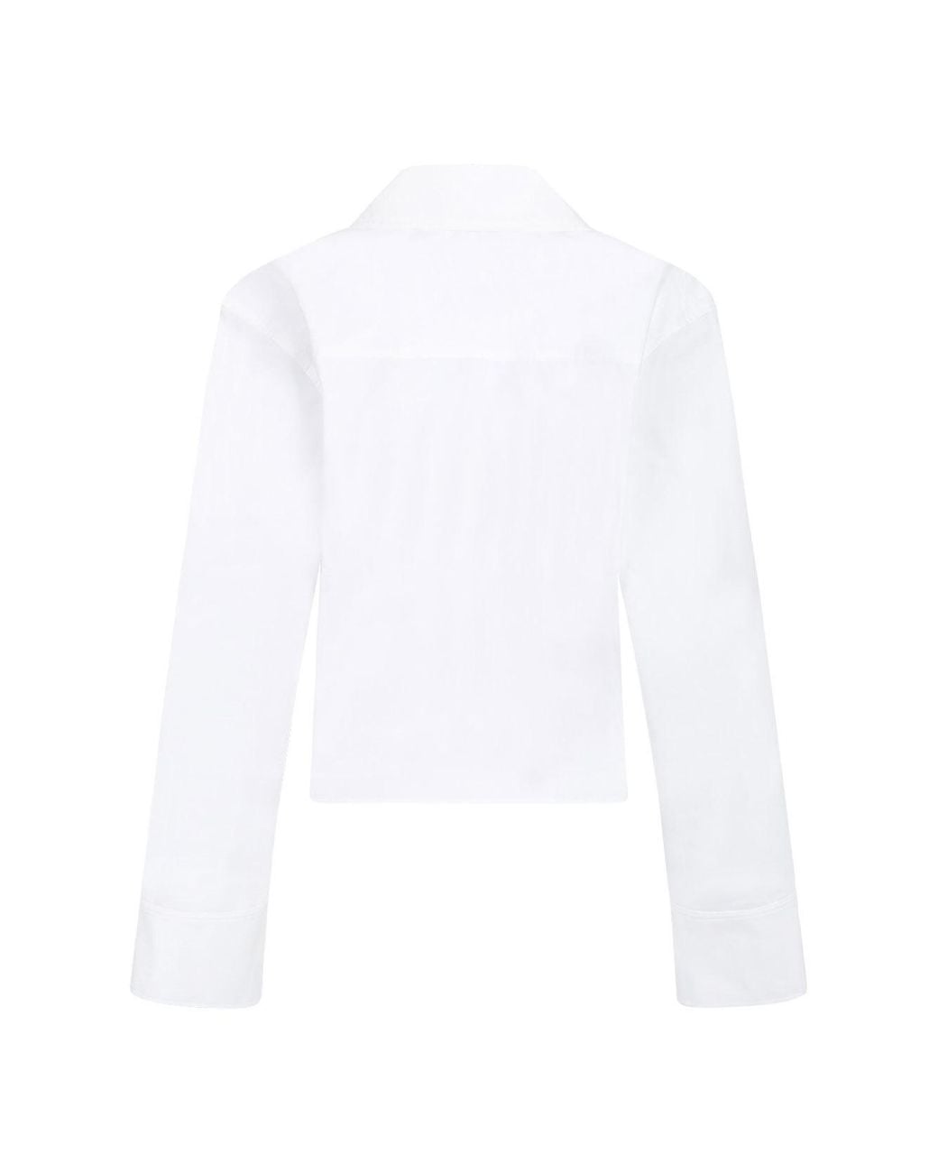 The Attico White The Asymmetric Shirt