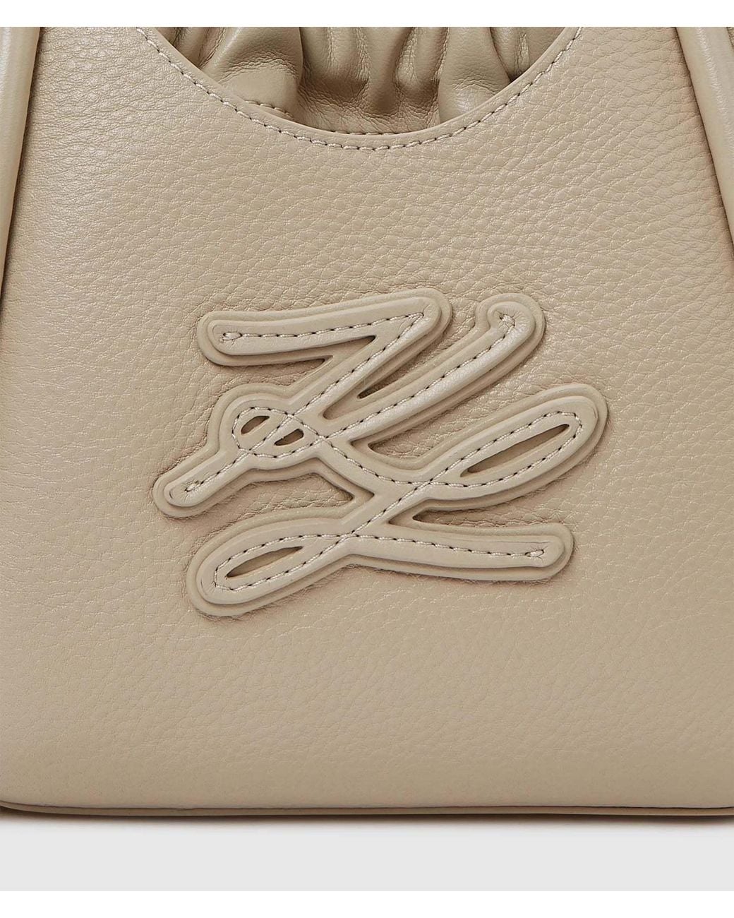 Karl Lagerfeld Natural Mini K/Autographbucket Bag