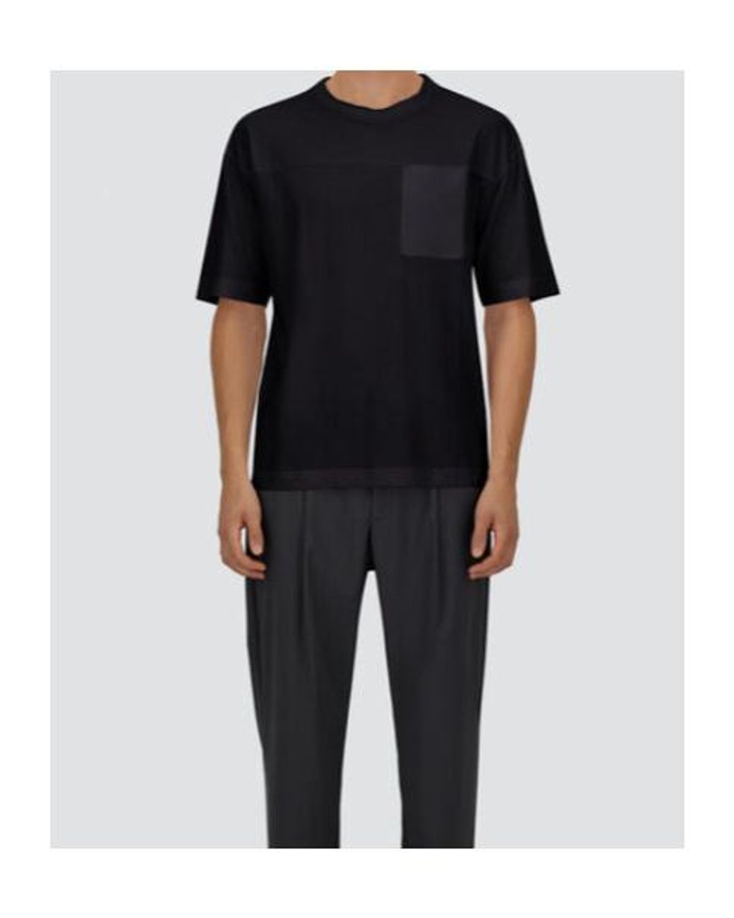 Herno Black Short-Sleeve T-Shirt for men