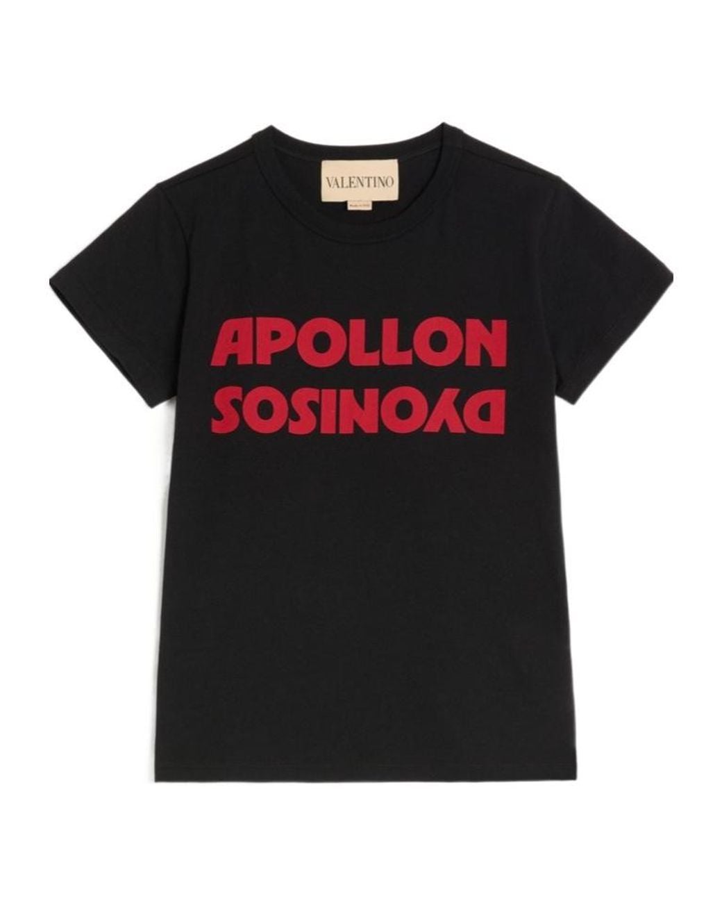 Valentino Black Apollon Dyonisos Crewneck T-Shirt