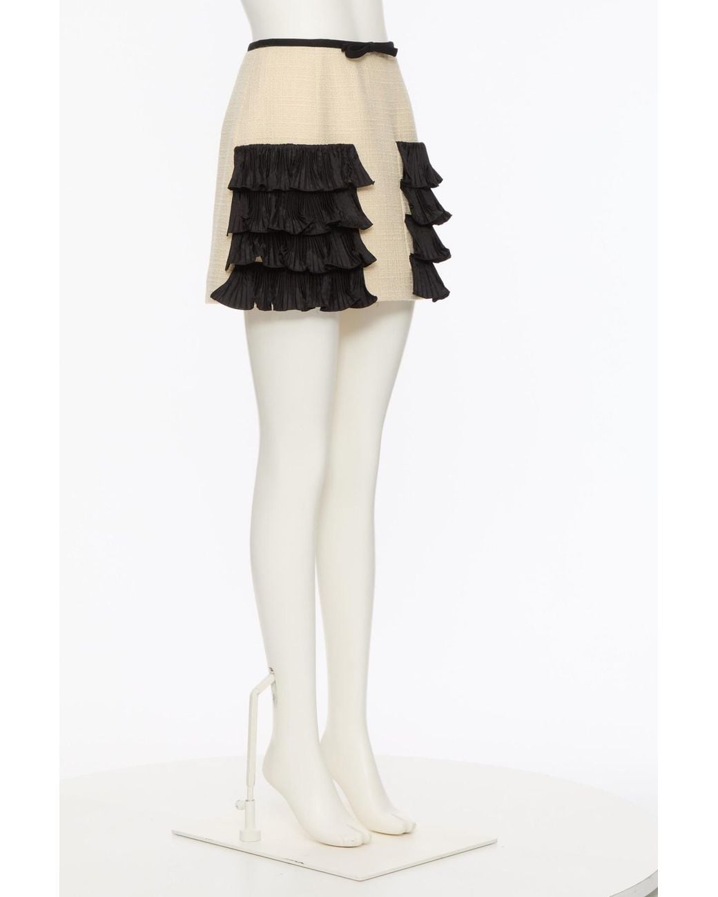 Valentino White Short Skirt