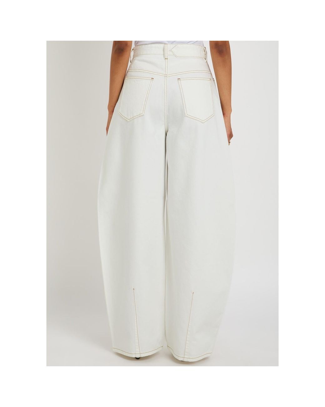 Jacquemus White Loose Jeans