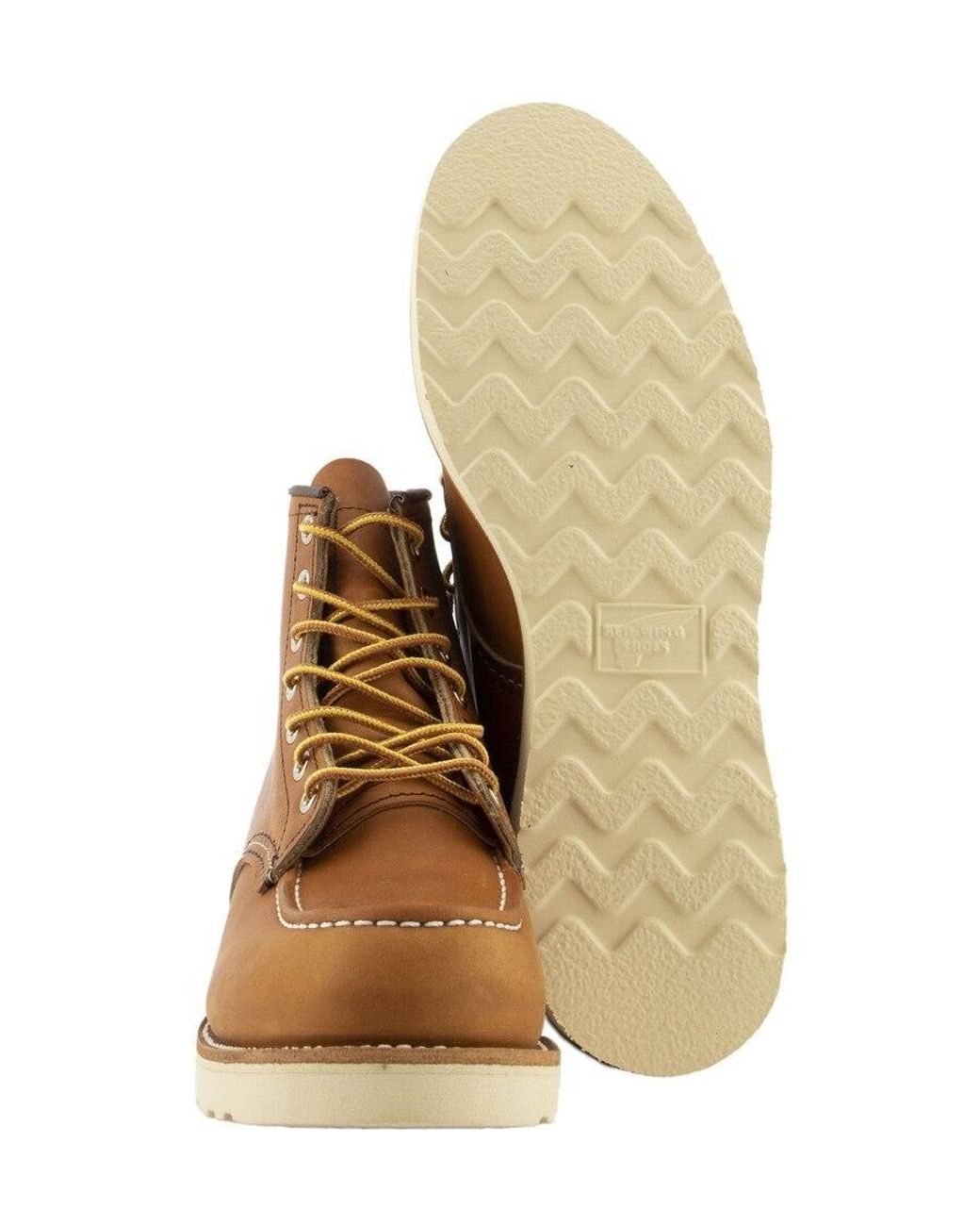Red Wing Brown Classic Moc Boots for men