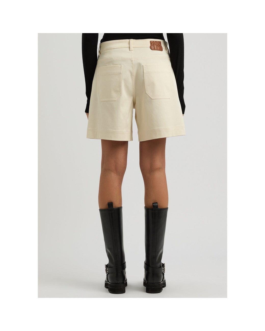 Moncler Natural Stretch Casual Shorts