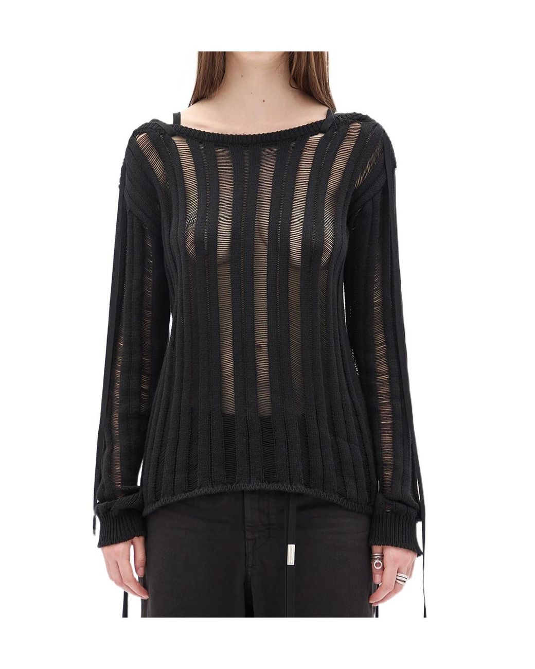 Ann Demeulemeester Black Gala Sweater