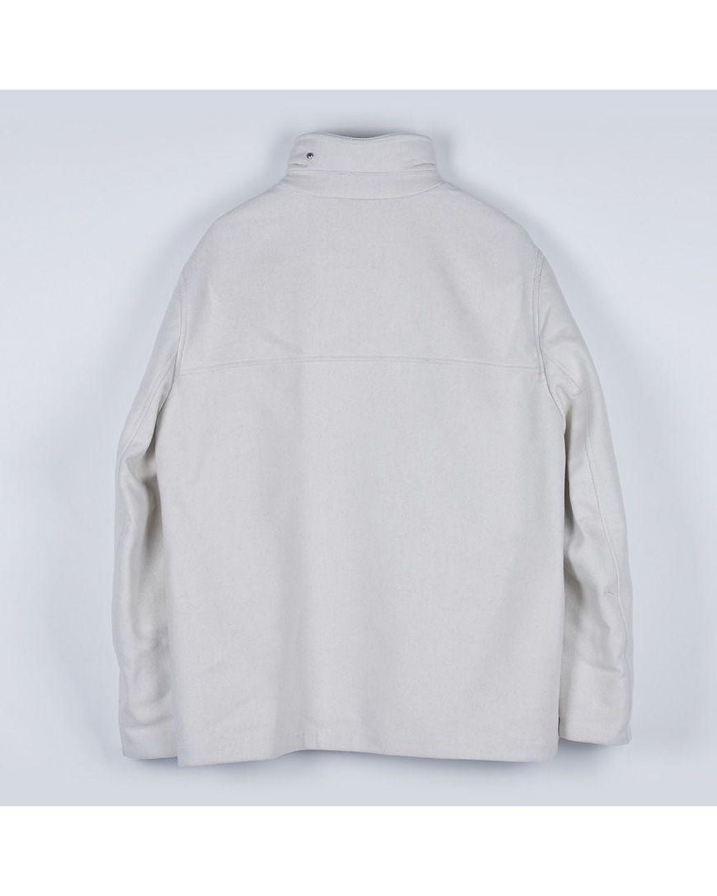 Brunello Cucinelli White Long-Sleeved Jacket for men