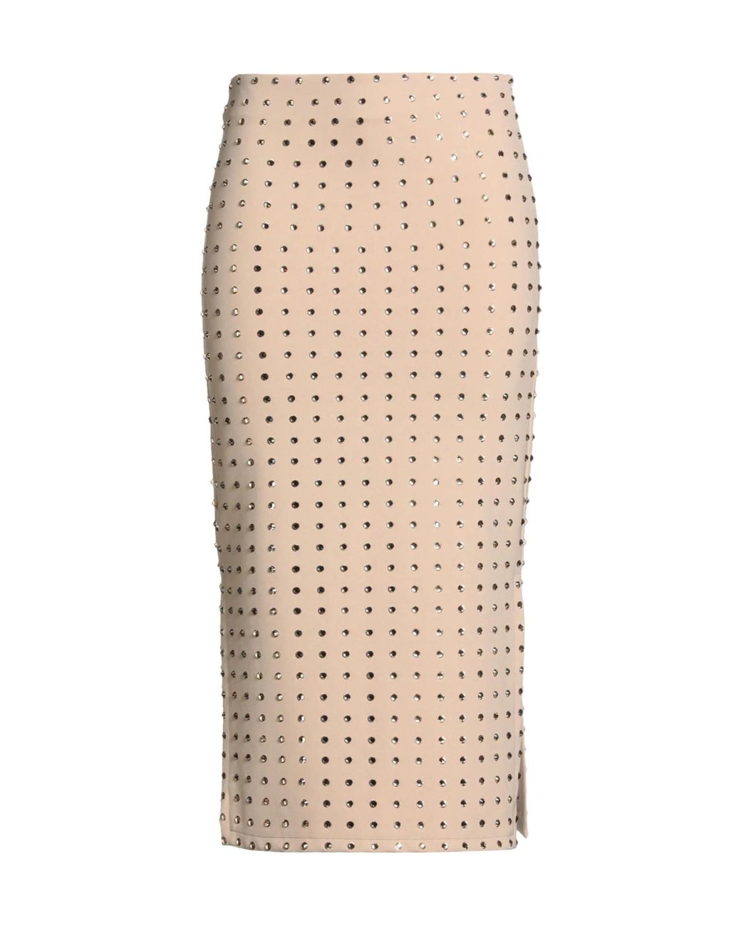 Sportmax Natural Crystal Embellished Skirt