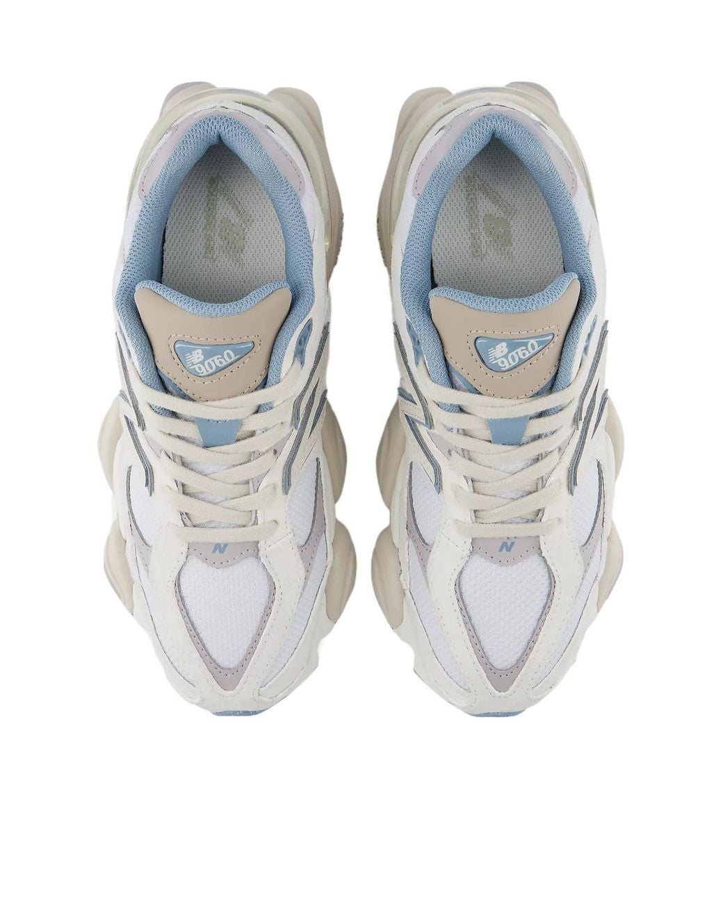 New Balance Gray 9060 Lace-Up Sneakers for men