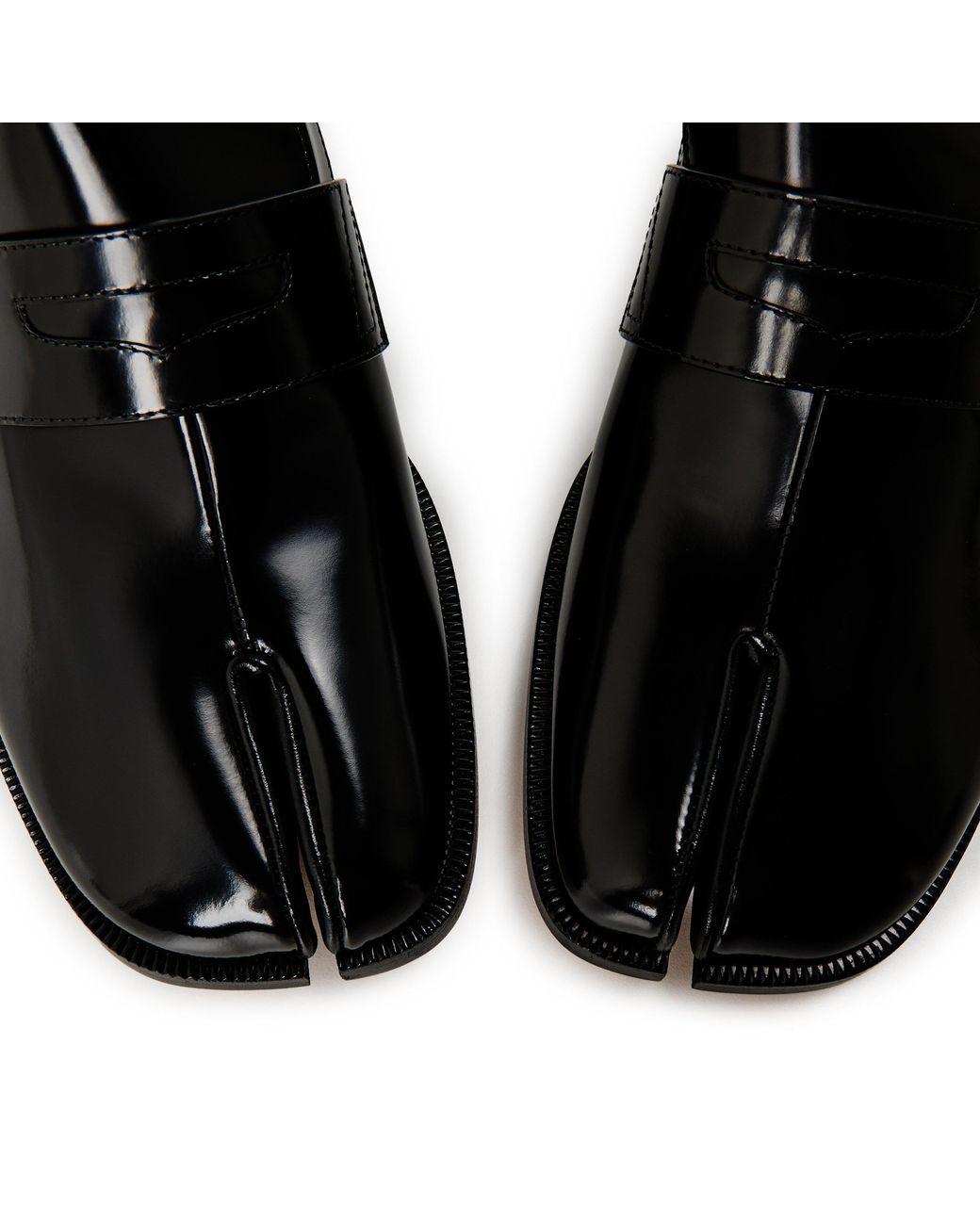 Maison Margiela Black Tabi Slip-On Loafer for men
