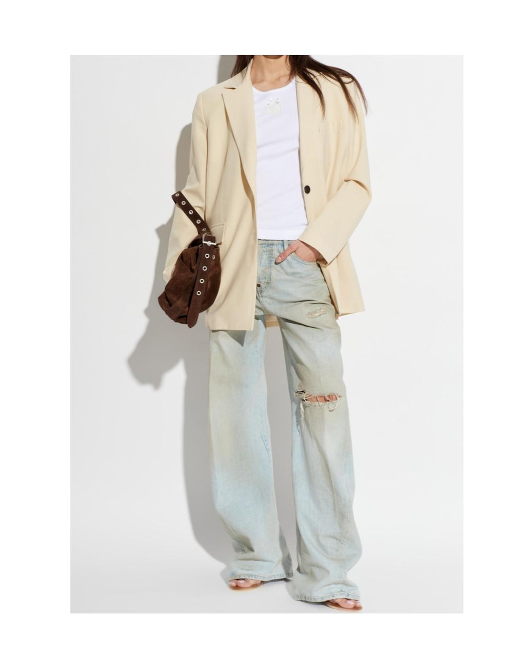 IRO Natural Long-Sleeved Suit Jacket