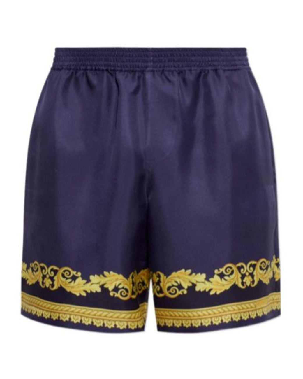 Versace Blue Printed Boardshorts for men