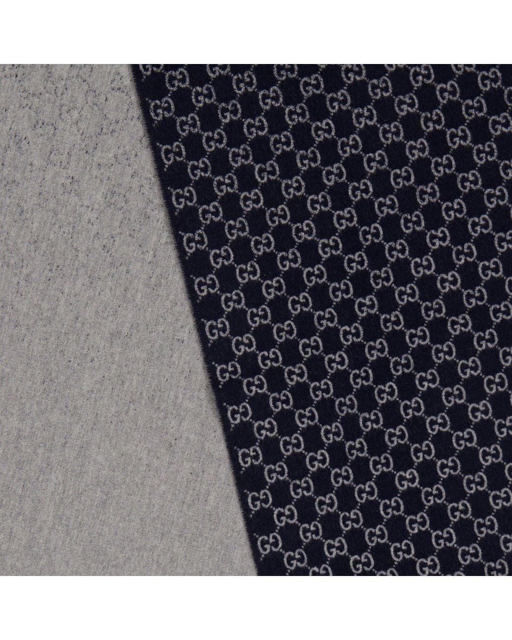 Gucci Blue Color Block Scarf for men