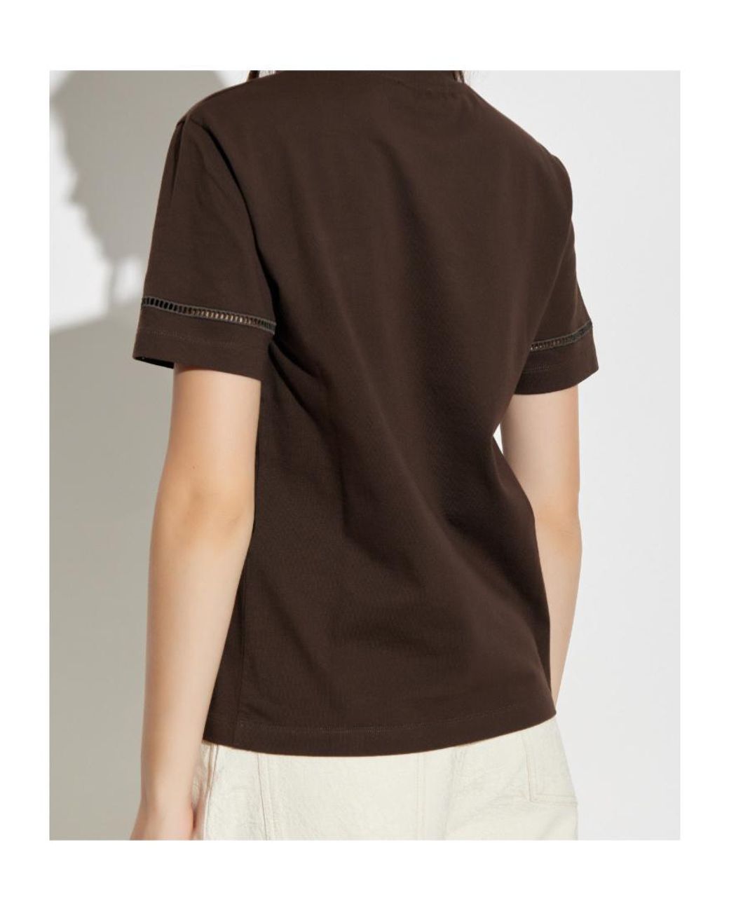 Ferragamo Brown Ferragamo Embellished T-Shirt