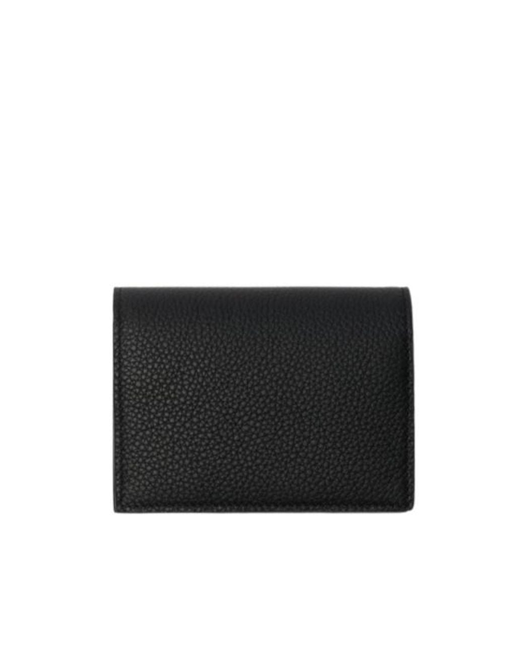 Burberry Black Bloomsbury Folding Card Case