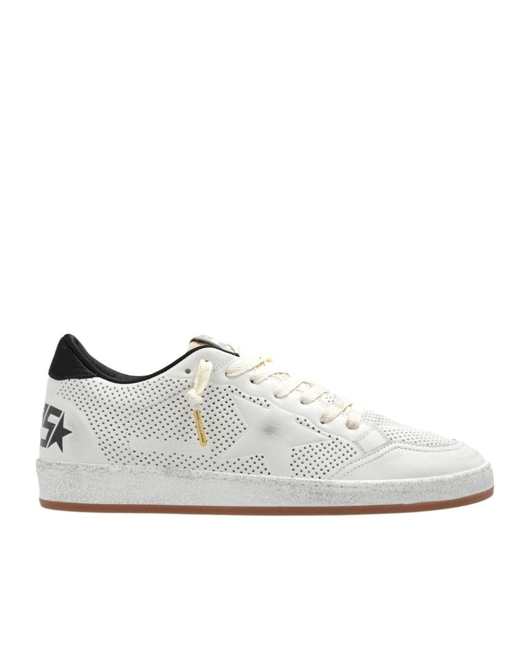 Golden Goose Deluxe Brand White Ball Star Lace-Up Sneakers for men